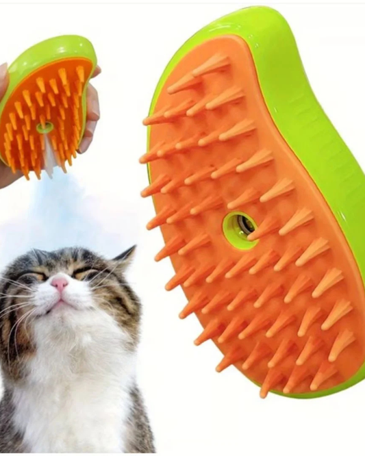 Cepillo de vapor para gatos y perros, 3 en 1